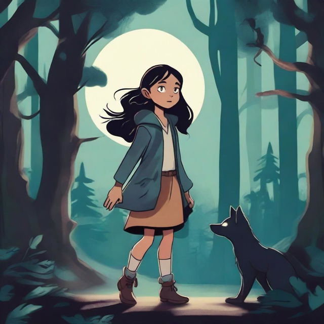 A young girl named Luna embarks on a mystical journey through a world inhabited by werewolves