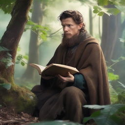 Tom Holland depicted as a hermit wizard who studies plants