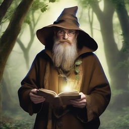 Chris Evans depicted as a hermit wizard who studies plants