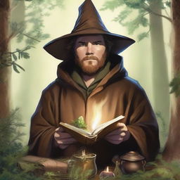 Chris Pratt depicted as a hermit wizard who studies plants