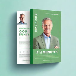 Design a professional front cover for a series of business books titled '5 Minutes for Me