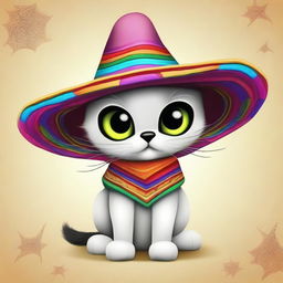 Create an image of a Mexican spider kitten