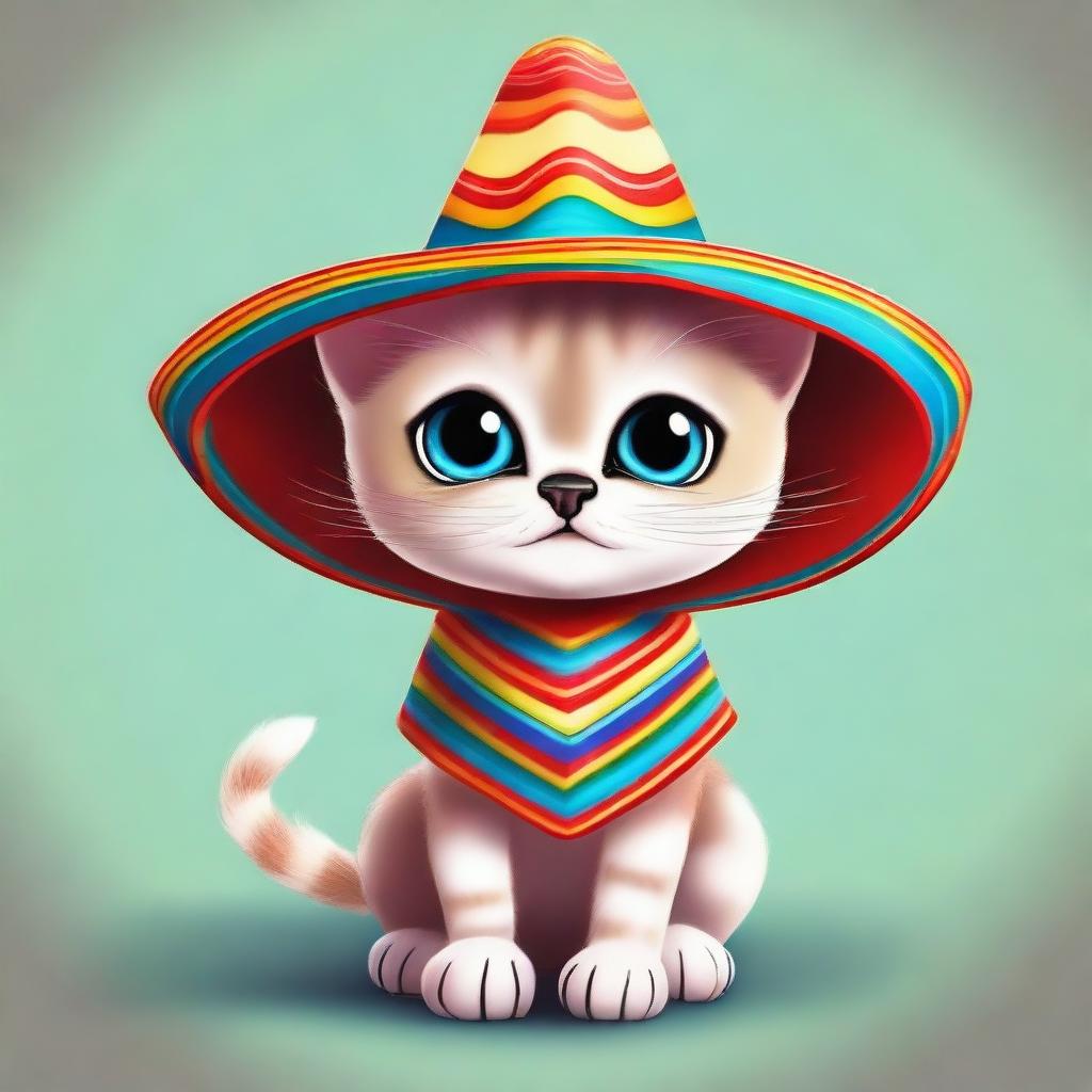 Create an image of a Mexican spider kitten