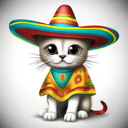 Create an image of a Mexican spider kitten