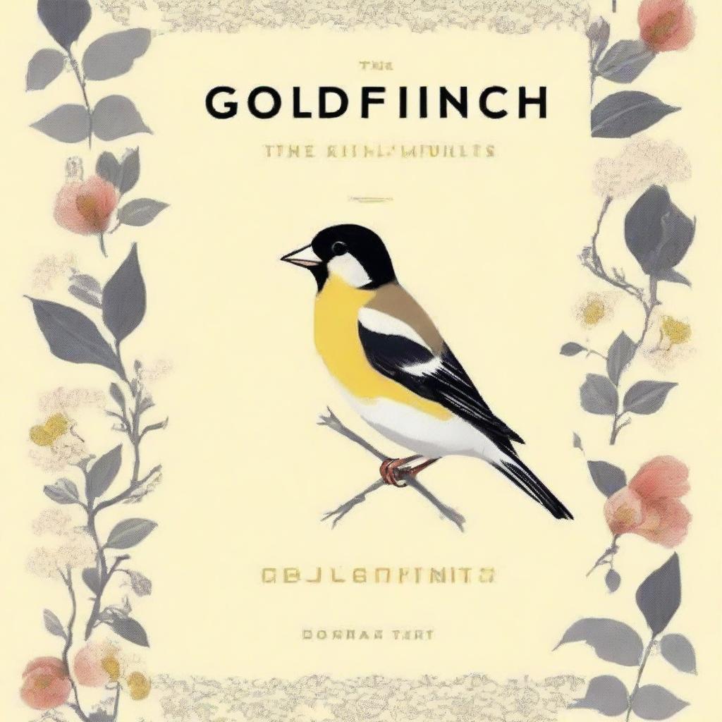 Design a book cover for 'The Goldfinch' by Donna Tartt