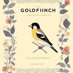 Design a book cover for 'The Goldfinch' by Donna Tartt