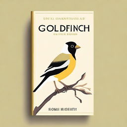 Design a book cover for 'The Goldfinch' by Donna Tartt