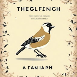 Design a book cover for 'The Goldfinch' by Donna Tartt