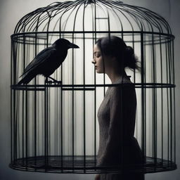 A woman who has betrayed her husband finds a raven trapped in a cage