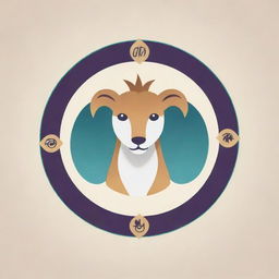 Design a personal logo integrating elements of veterinary medicine and the Gemini zodiac sign, representing the user's profession and astrological sign.