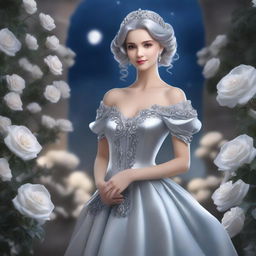 A beautiful image of the Princess of Silver Roses