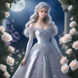 A beautiful image of the Princess of Silver Roses