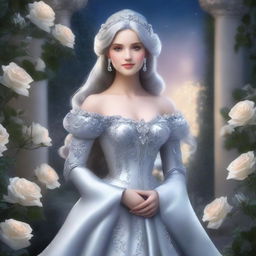 A beautiful image of the Princess of Silver Roses