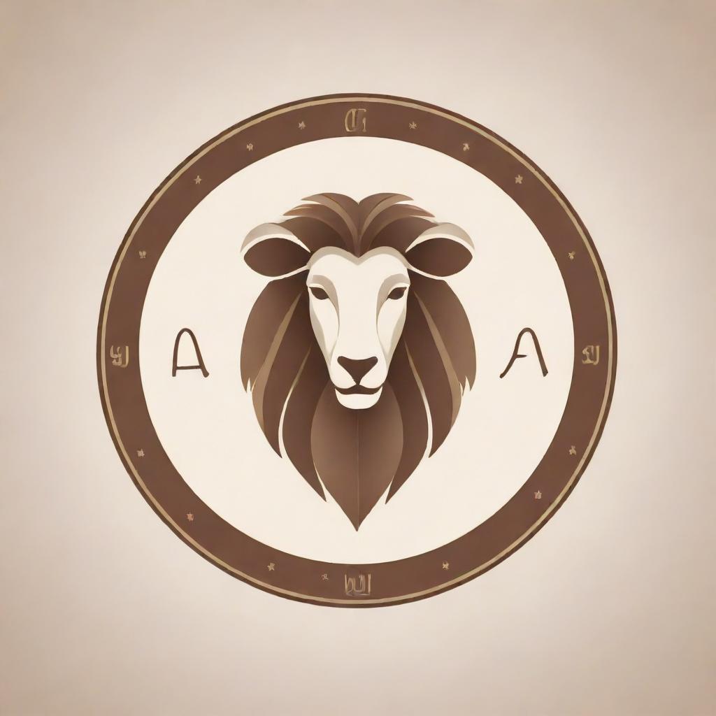 Design a personal logo for 'Amir', incorporating elements of veterinary medicine and the Gemini zodiac sign, representing the user's profession and astrological sign.