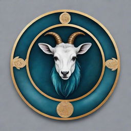 Design a highly premium personal logo for 'Amir', incorporating elements of veterinary medicine, Gemini zodiac sign, styled like a luxe acrylic painting for an elevated, exclusive impression.