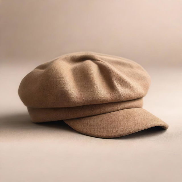 A book cover featuring a dark beige colored cabbie hat