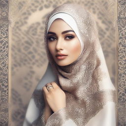 A beautiful portrait of a woman wearing a hijab