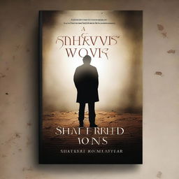 A dramatic book cover for a novel titled 'Shattered Vows: A Story of Betrayal'