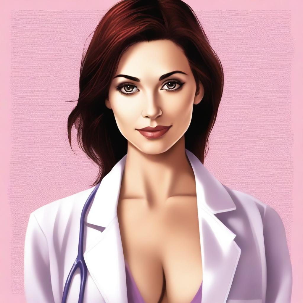 Cover for a story book about a woman doctor involved in multiple romantic and sexual relationships