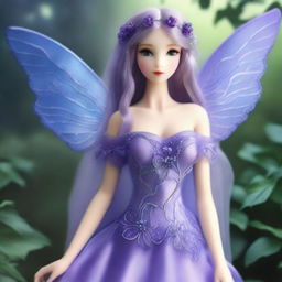 Create an image of a female fairy standing 90 cm tall