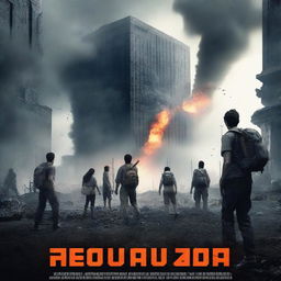 A 2024 movie poster featuring young adults creating a computer game in an old bunker