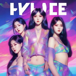 A zoomed-in, realistic album cover art featuring the Korean girl group Hype:Gen with members Isabelle, Jihye, Vanessa, Grace, and Hanni