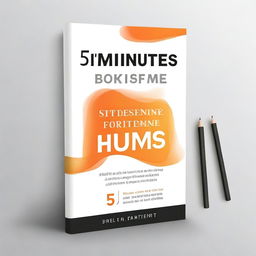 Create a professional book cover for a new book series titled '5 Minutes for Me'