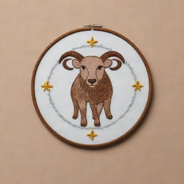 Design an embroidered-style personal logo for 'Amir', integrating elements of veterinary medicine and the Gemini zodiac sign, indicating 'Amir's' profession and star sign.