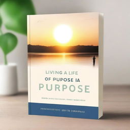 Create a book cover entitled 'Living a Life of Purpose