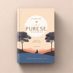 Create a book cover entitled 'Living a Life of Purpose