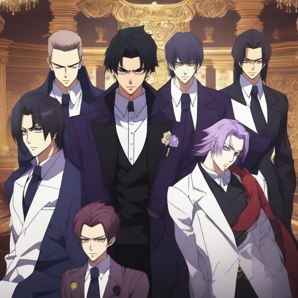 A group of anime villains who are exceptionally handsome