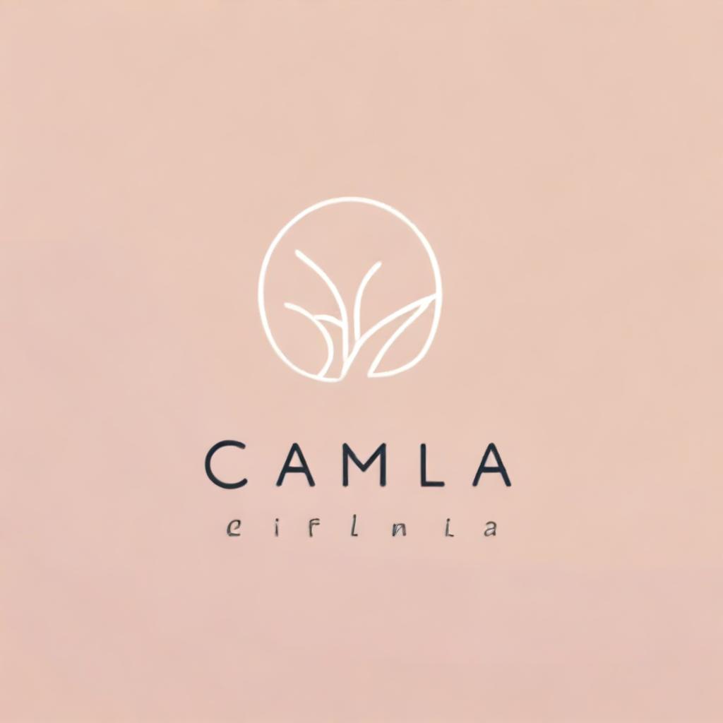 Create a logo featuring the name 'Camila'