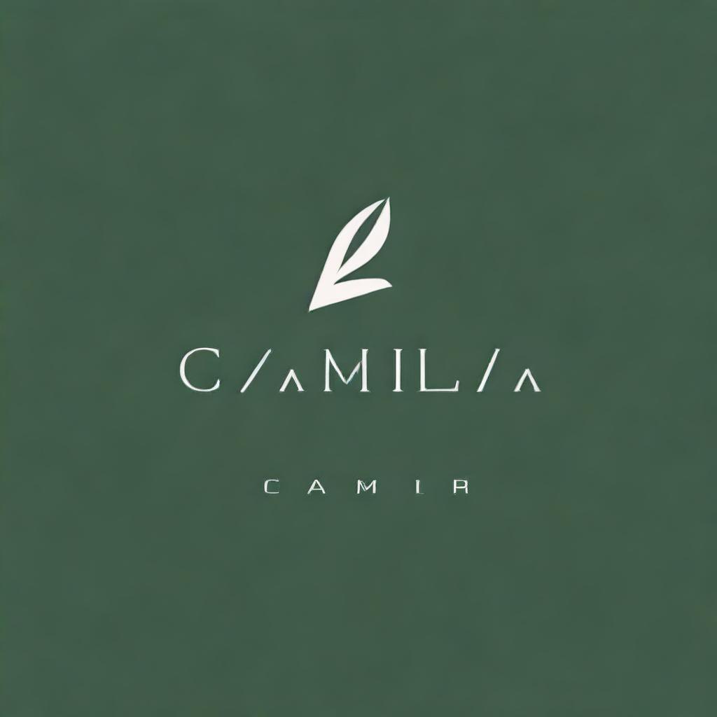 Create a logo featuring the name 'Camila'