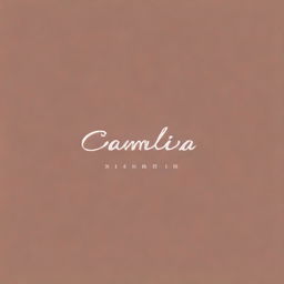 Create a logo featuring the name 'Camila'