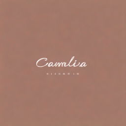 Create a logo featuring the name 'Camila'