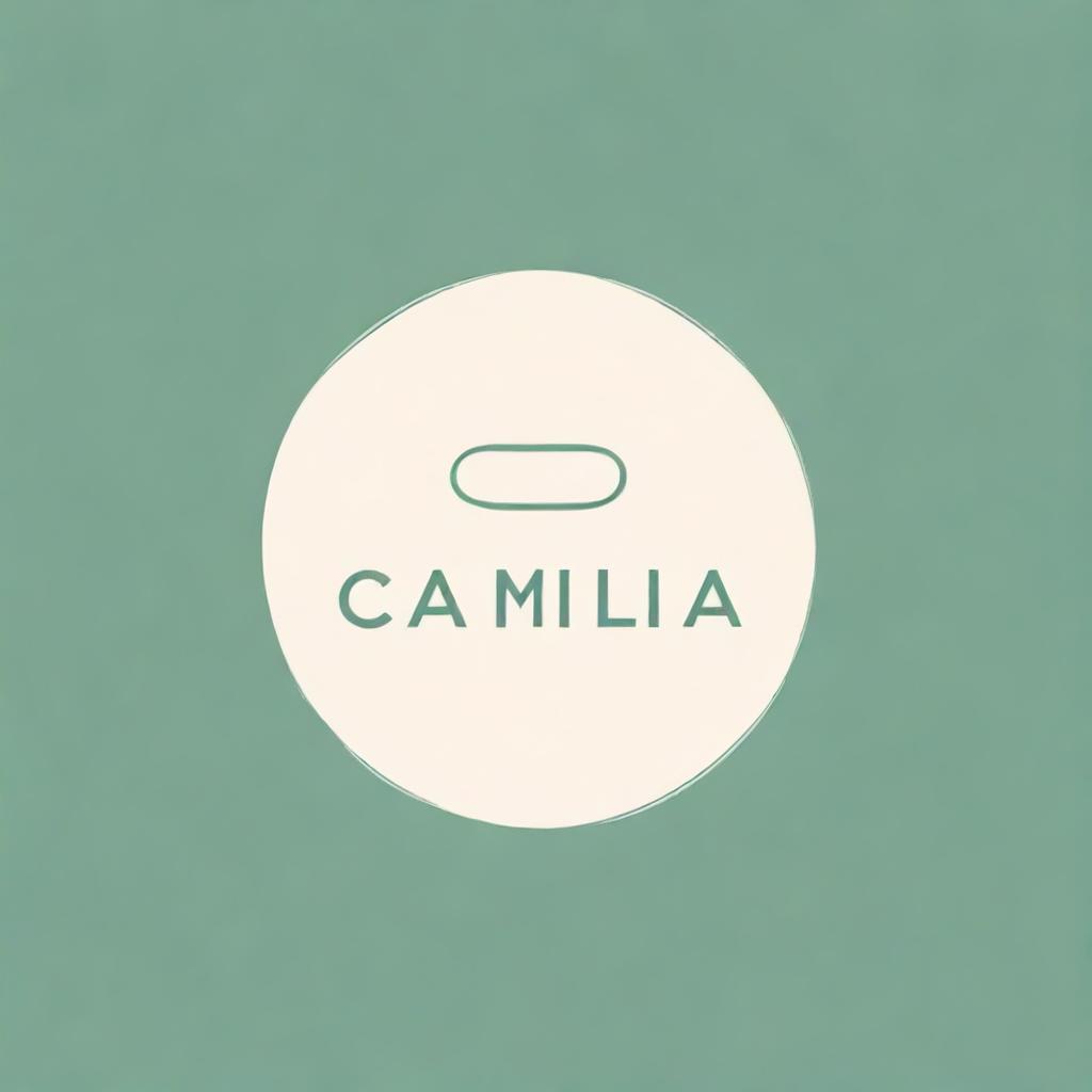 Create a logo featuring the name 'Camila'