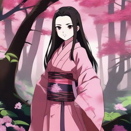 Create an image of Nezuko Kamado from Demon Slayer