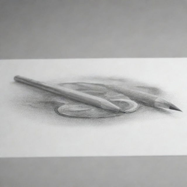 A realistic 3D pencil drawing designed as a YouTube banner, showcasing a creative and artistic interpretation