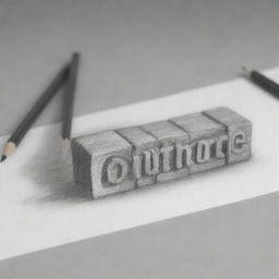 A realistic 3D pencil drawing designed as a YouTube banner, showcasing a creative and artistic interpretation