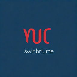 Create a new logo for Swinburne University, embodying creativity and activity. The dominant shade should be a technological blue, reflecting innovation and modernity.