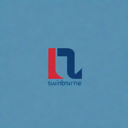 Create a new logo for Swinburne University, embodying creativity and activity. The dominant shade should be a technological blue, reflecting innovation and modernity.