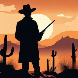 Create a movie poster for a western film