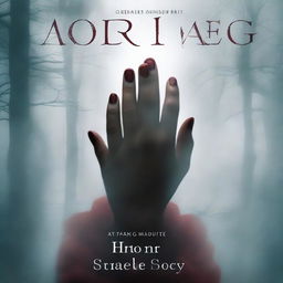 A book cover image featuring a woman's hand reaching out, trying to find her way in a dense fog