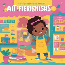 A colorful and engaging book cover about entrepreneurship for kids