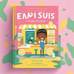 A colorful and engaging book cover about entrepreneurship for kids