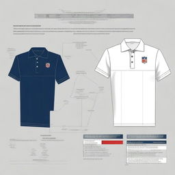 Design a polo shirt that reflects the qualities of a successful NFL sports agent