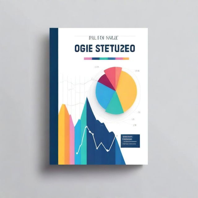 Create a book cover featuring art that shows various charts and graphs