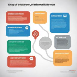 Create a labelled graphic of a district-wide heat network for marketing purposes, advertising the services of a professional design consultant