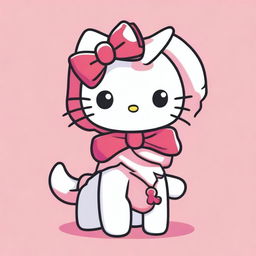 Hello Kitty reimagined as a dog