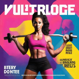 A vibrant and engaging ebook cover featuring a woman training in a gym